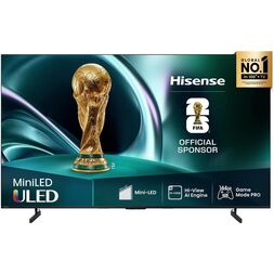 Hisense 55-inch U6QAU PRO 4K TV with bright Mini-LED display