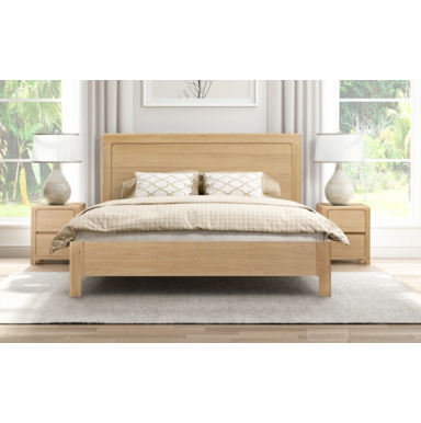 Oak bedside with draw.